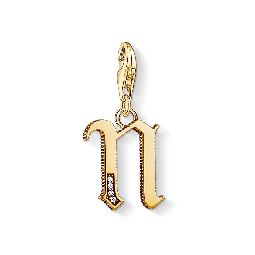 Thomas Sabo "N" betű charm - 1620-414-39