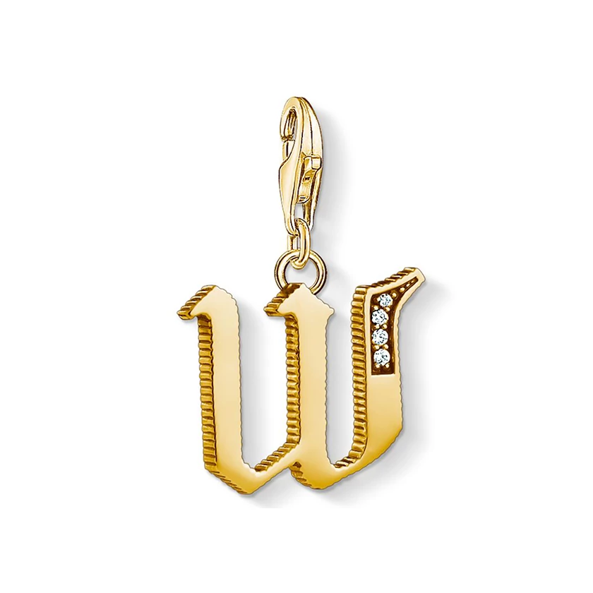 Thomas Sabo "W" betű charm - 1629-414-39