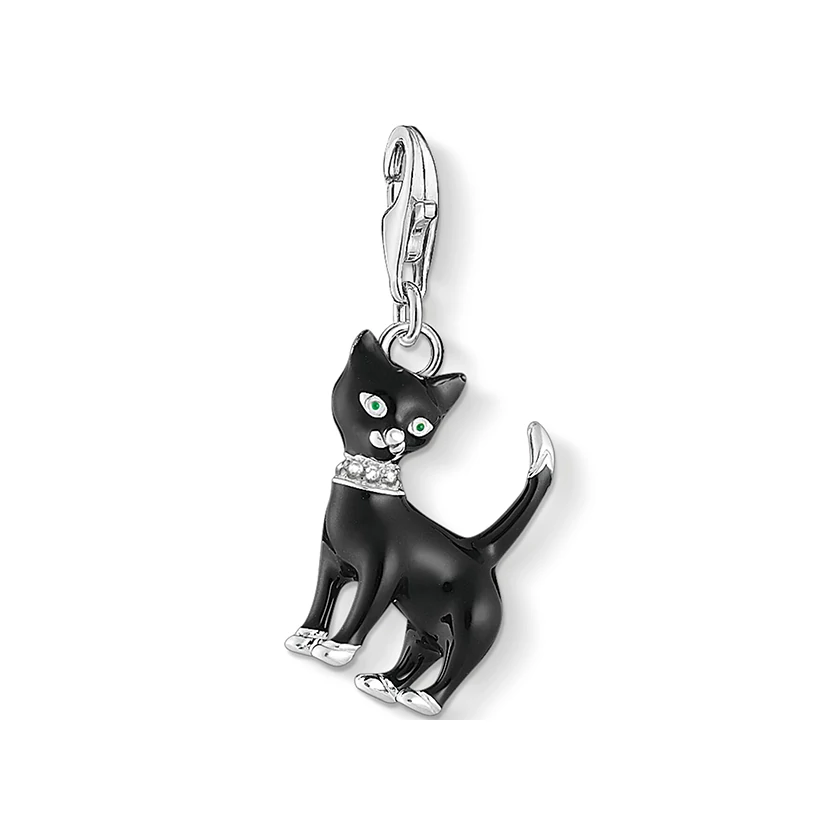 Thomas Sabo fekete macska charm - 1725-041-11