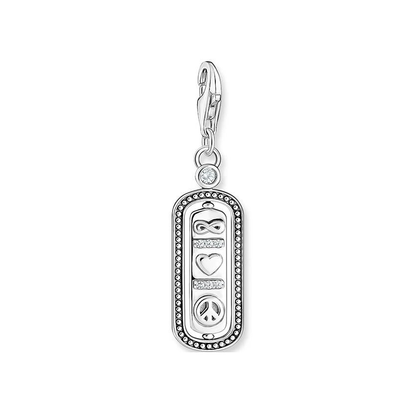 Thomas Sabo végtelen & szív & peace charm - 1883-643-14