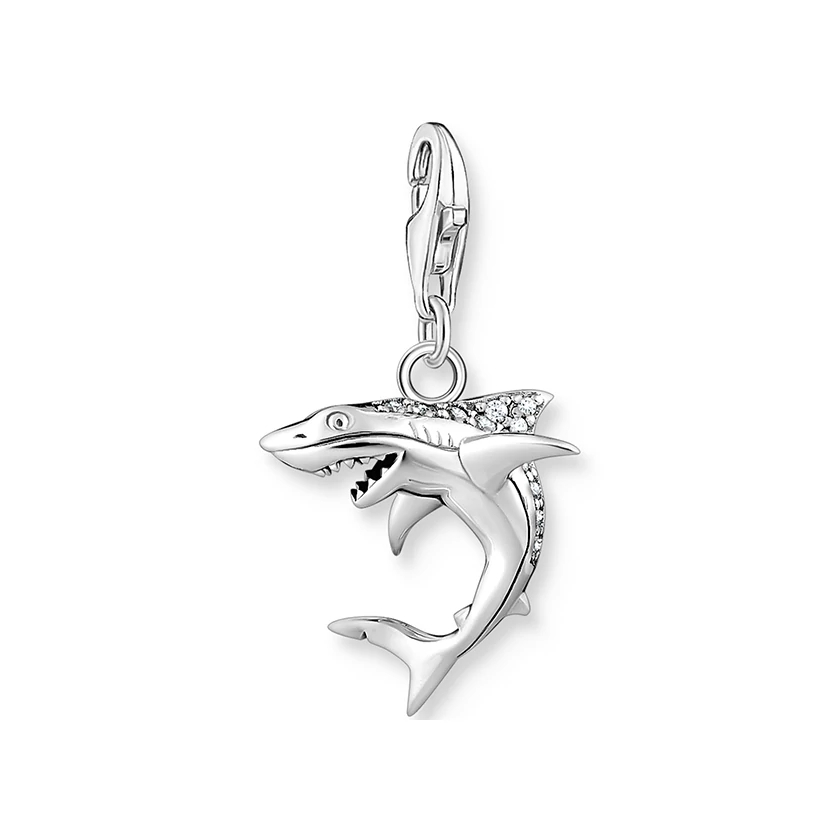 Thomas Sabo köves cápa charm  - 1885-643-14