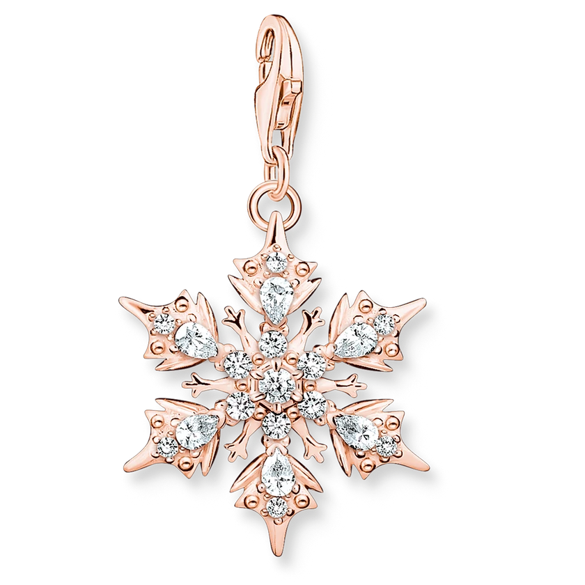 Thomas Sabo rozé hópehely charm - 1903-416-14
