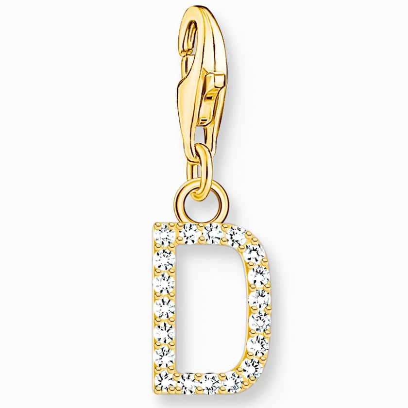 Thomas Sabo arany D betű charm - 1967-414-14