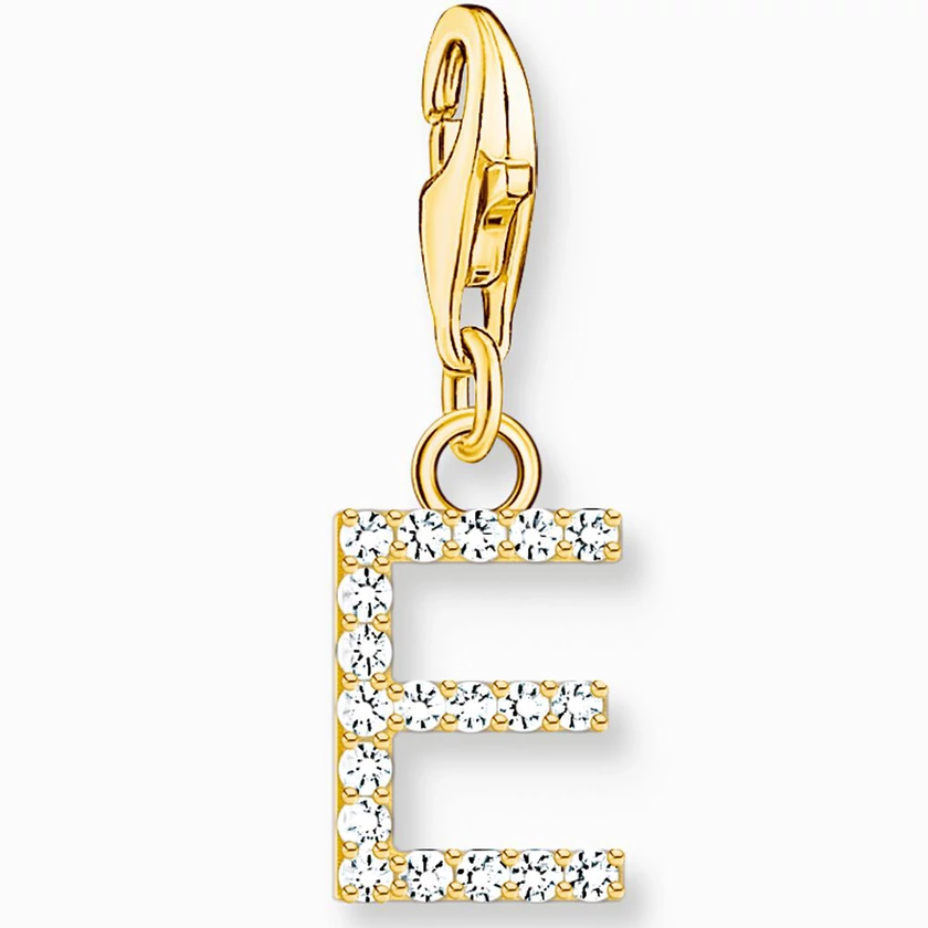 Thomas Sabo arany E betű charm - 1968-414-14