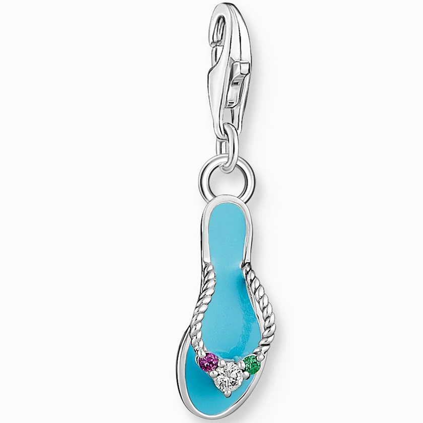 Thomas Sabo türkiz papucs charm - 2025-914-7