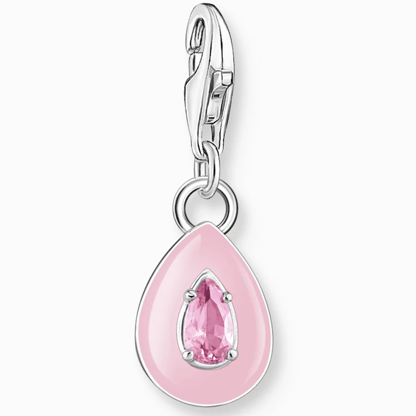 Thomas Sabo rózsaszín csepp alakú charm - 2028-041-9
