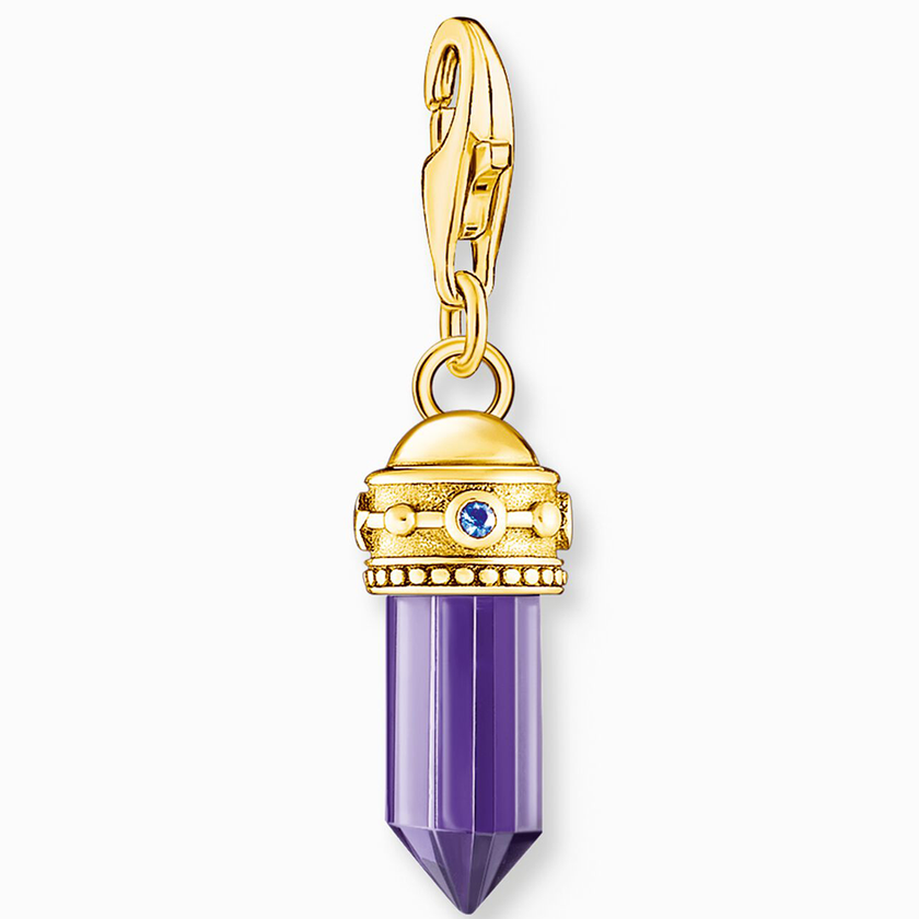 Thomas Sabo aranyozott lila amulett charm - 2048-973-13