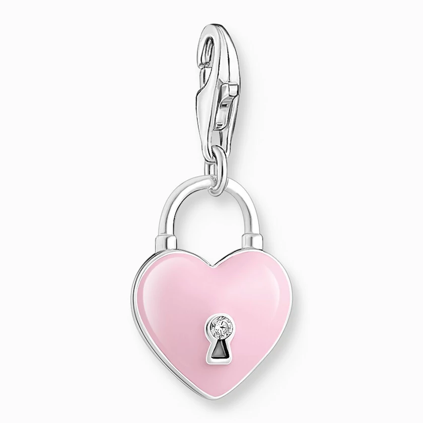 Thomas Sabo rózsaszín szív lakat charm - 2071-691-9