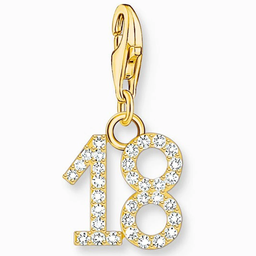 Thomas Sabo "18" arany charm - 2139-414-39