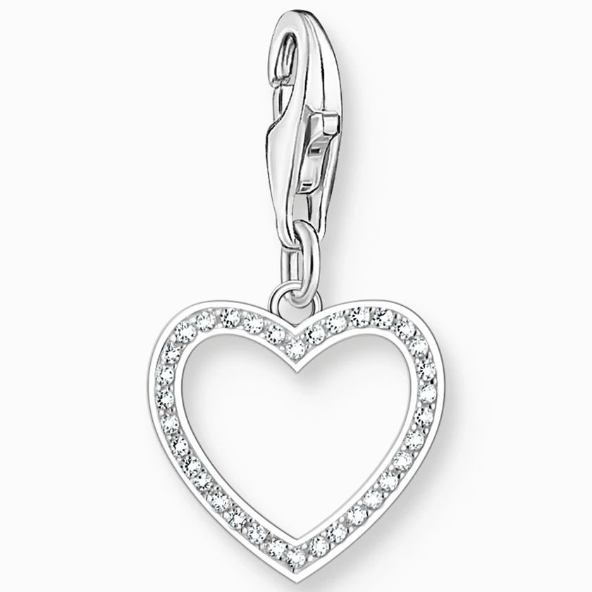 Thomas Sabo ezüst szív charm cirkónia kövekkel - 2203-051-14
