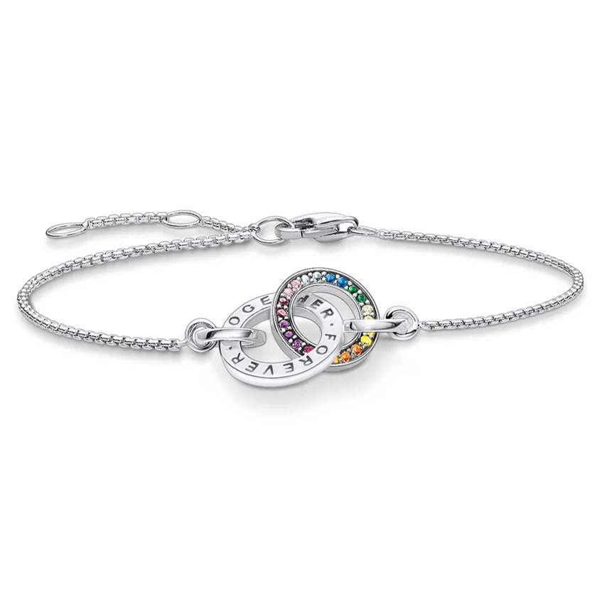 Thomas Sabo színes ezüst összetartozás karkötő - A1551-318-7
