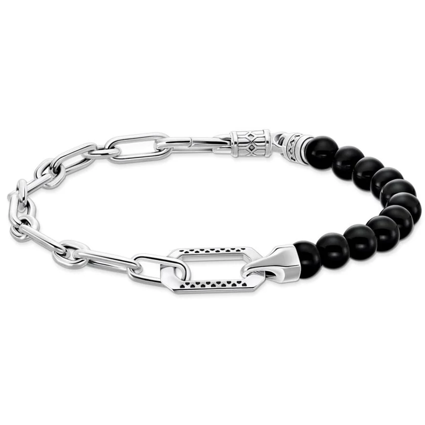 Thomas Sabo láncos ónix karkötő - A2088-507-11-L19V