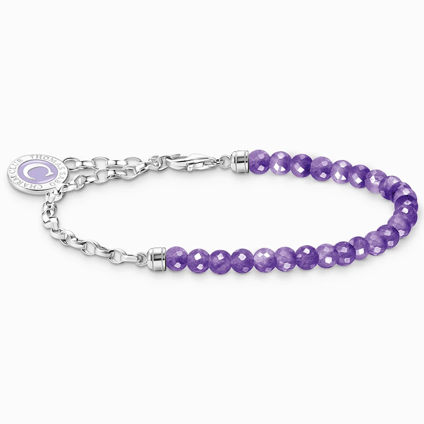 Thomas Sabo Charmista Coin ezüst karkötő ametiszttel - A2130-007-13-L15V