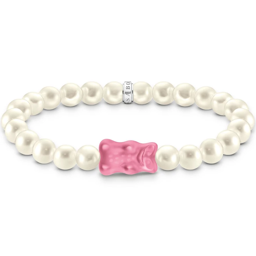 Thomas Sabo x HARIBO rózsaszín gumimaci karkötő - A2154-082-9-L17