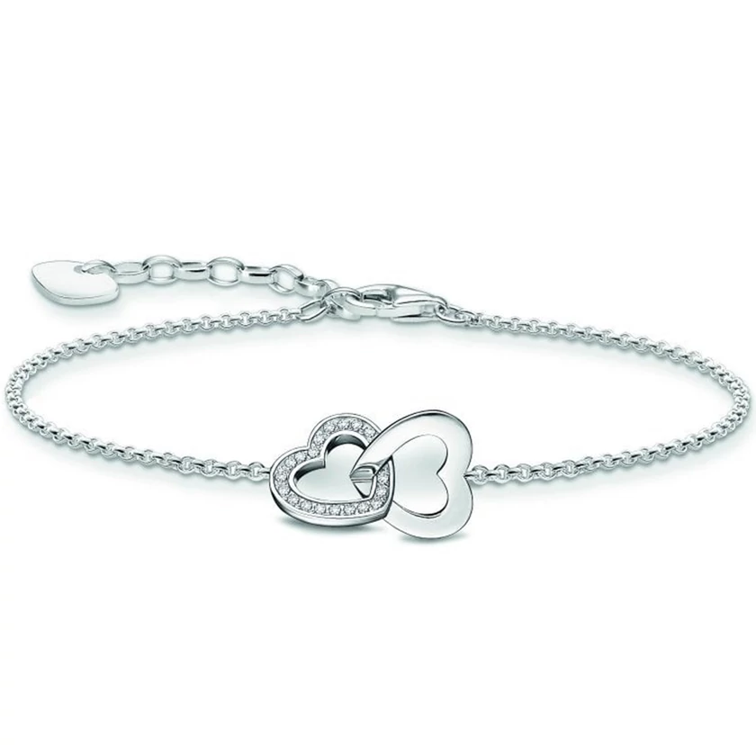 Thomas Sabo ezüst összefonódó szívek karlánc - A2163-051-14-L19V