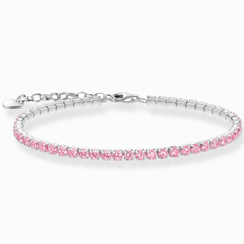 Thomas Sabo teniszkarkötő rózsaszín cirkóniával - A2167-051-9-L19V