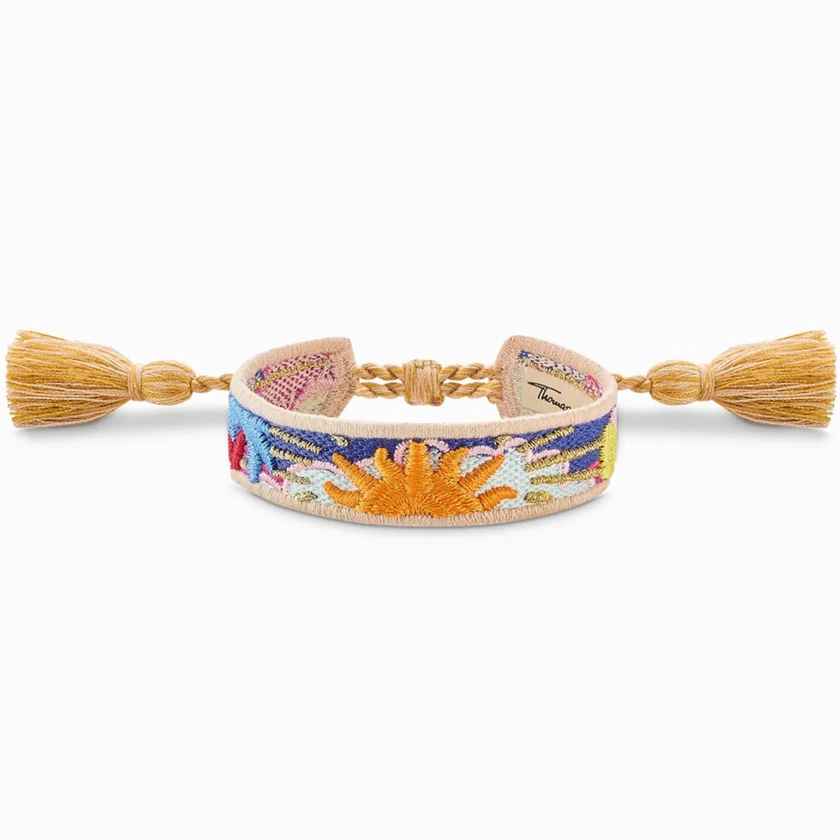 Thomas Sabo színes szövet karkötő - ACC0047-302-7-L24V