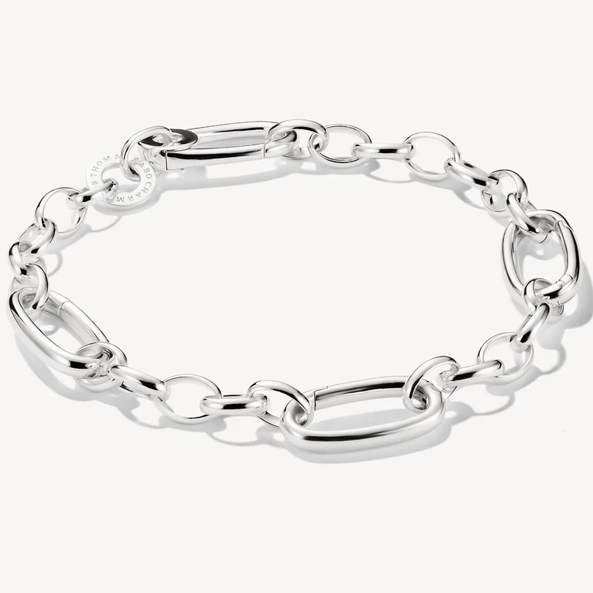 Thomas Sabo Connect Link ezüst charmgyűjtő karkötő három nyitható láncszemmel - C1203-001-21-L17