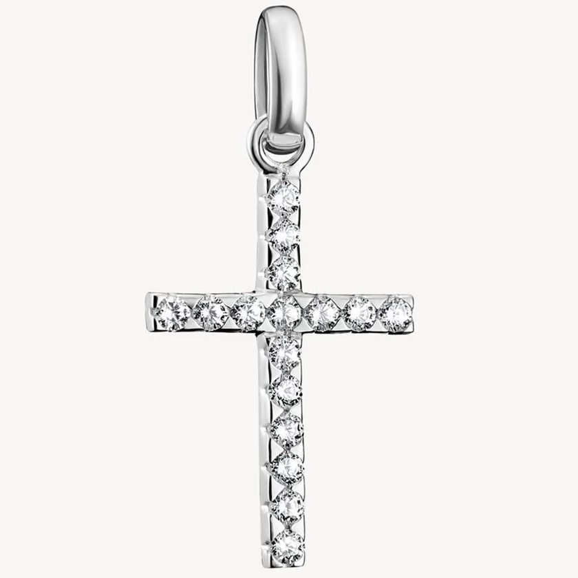 Thomas Sabo Connect cirkónia köves ezüst kereszt charm - CC1203-051-14