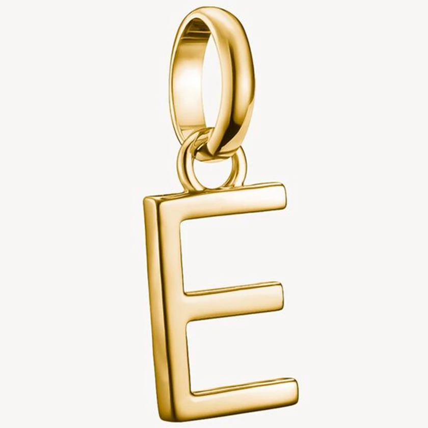 Thomas Sabo Connect sárga arany "E" betű charm - CC1211-413-39