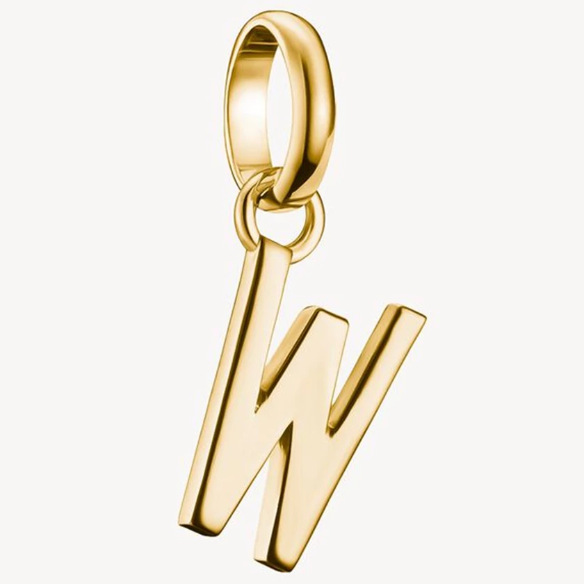 Thomas Sabo Connect sárga arany "W" betű charm - CC1229-413-39