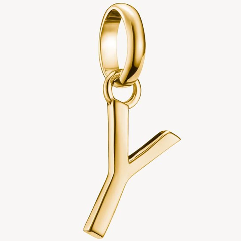 Thomas Sabo Connect sárga arany "Y" betű charm - CC1231-413-39