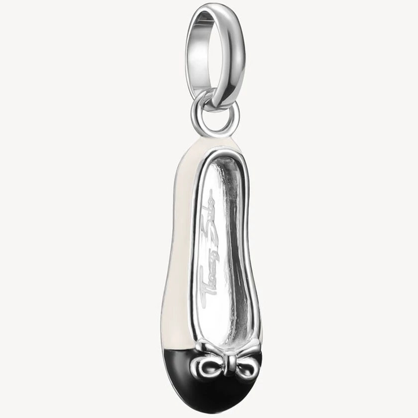 Thomas Sabo Connect ezüst fehér balerina cipő charm - CC1245-007-14