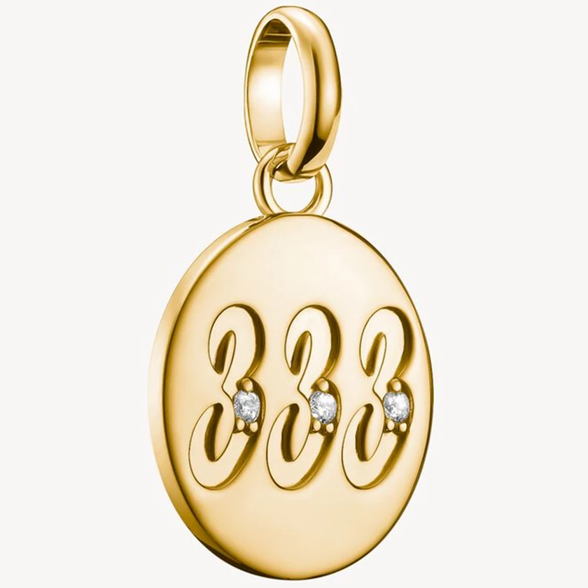 Thomas Sabo Connect sárga arany angyalszám 333 charm - CC1250-414-14