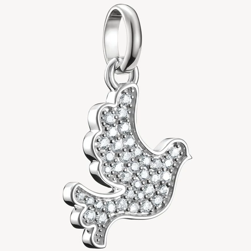 Thomas Sabo Connect cirkónia köves ezüst galamb charm - CC1267-051-14