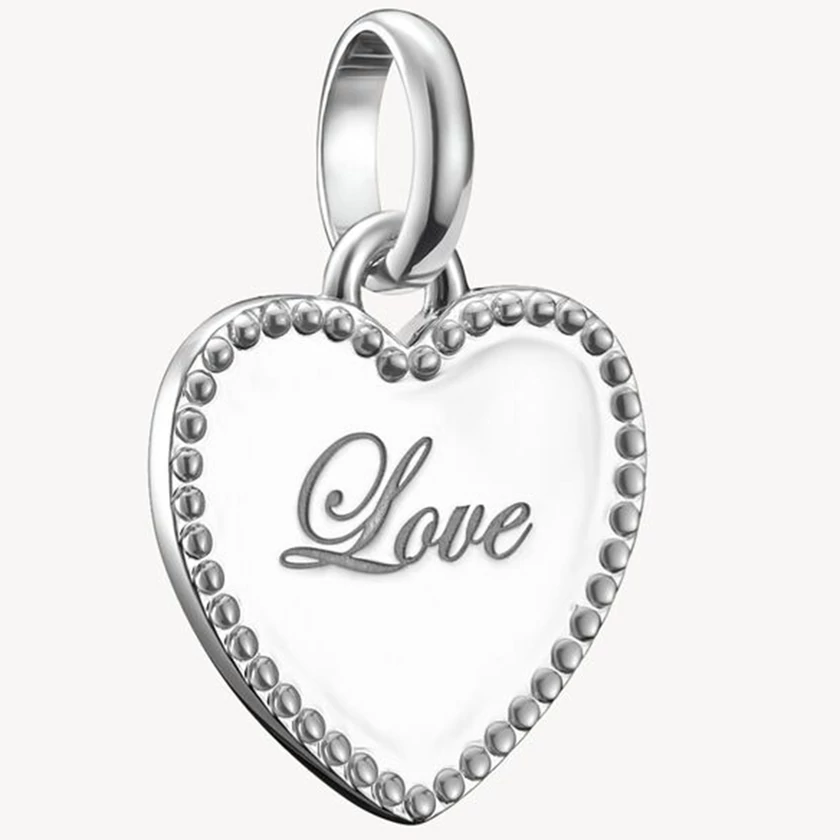 Thomas Sabo Connect ezüst szív charm "Love" felirattal - CC1269-001-21