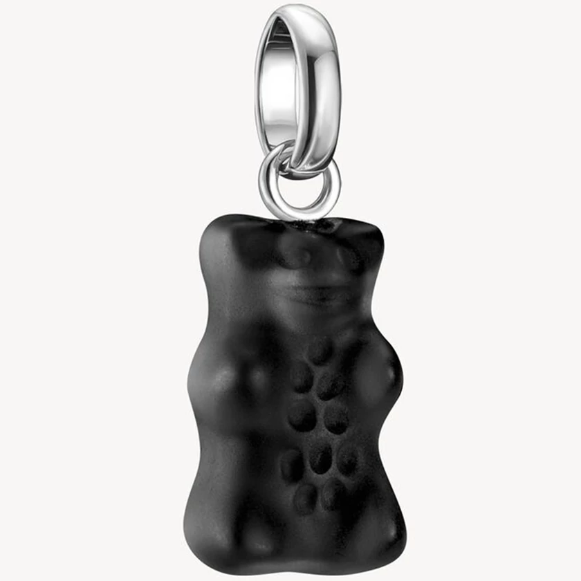 Thomas Sabo X HARIBO Connect fekete gumimaci charm - CC1275-017-11