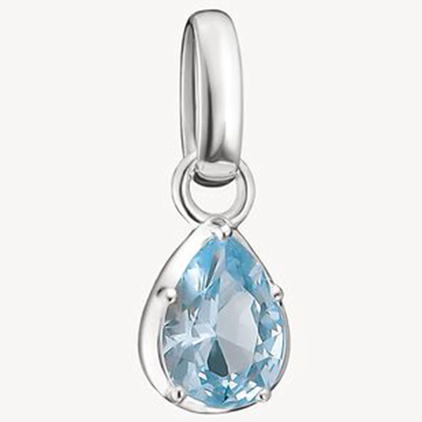 Thomas Sabo márciusi születésköves világoskék csepp charm - CC1331-699-1