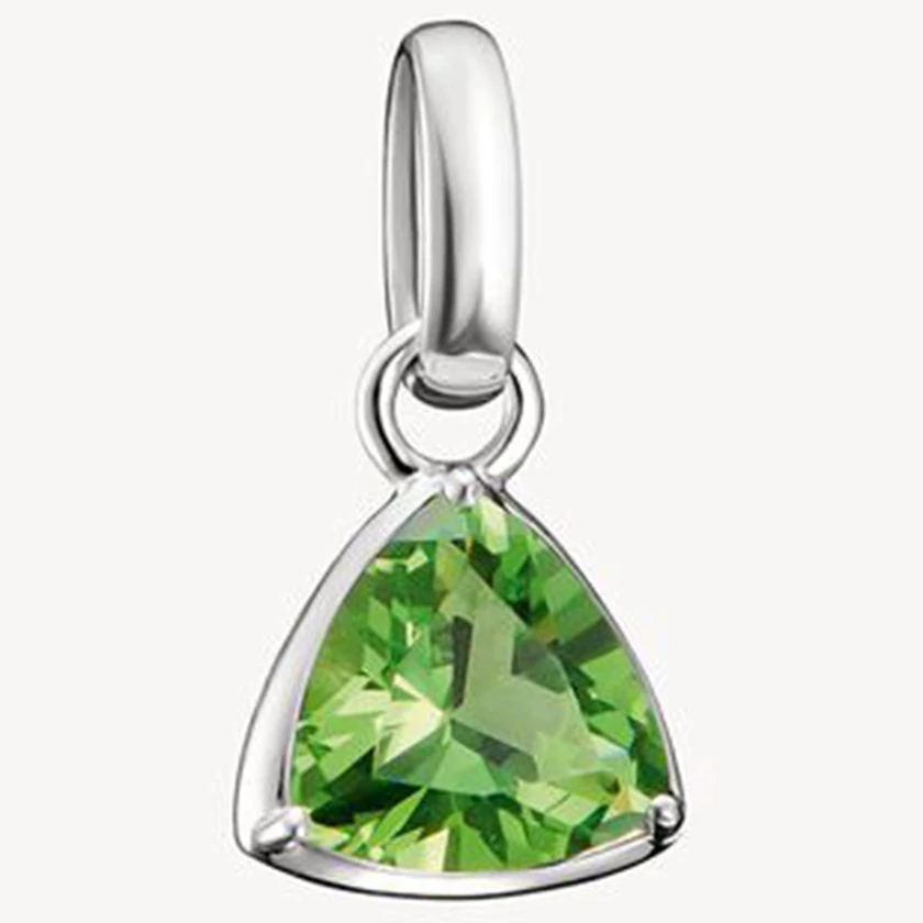 Thomas Sabo augusztusi születésköves zöld háromszög charm - CC1336-699-6