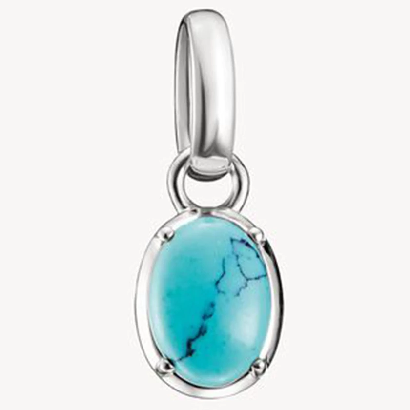 Thomas Sabo decemberi születésköves türkiz charm - CC1340-404-17