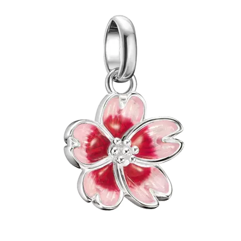 Thomas Sabo Rózsaszín cseresznyevirág Connect charm  - CC1343-007-9