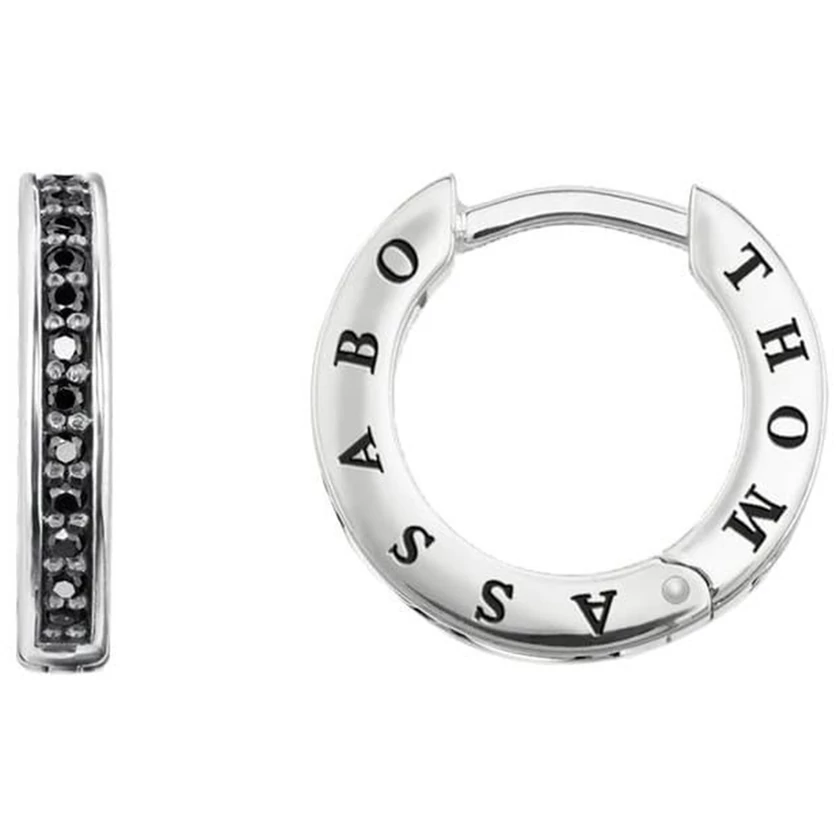Thomas Sabo fekete köves karika fülbevaló - CR603-643-11