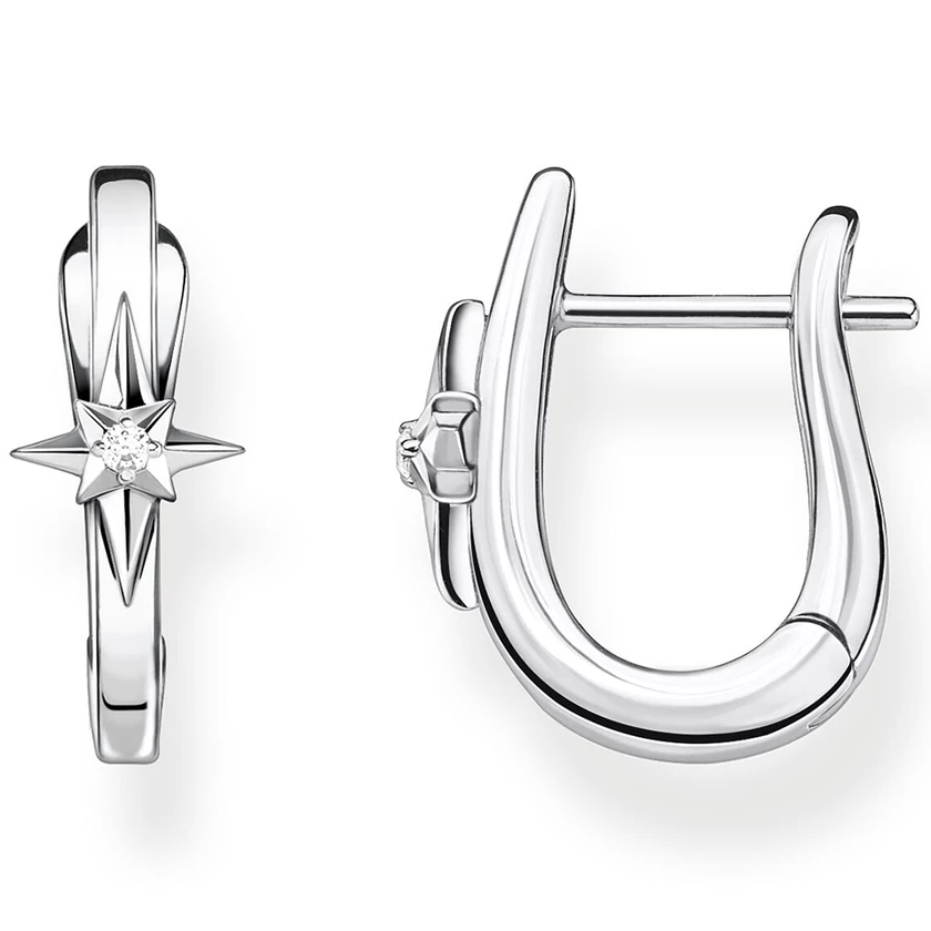 Thomas Sabo ezüst színű csillagos fülbevaló - CR654-643-21