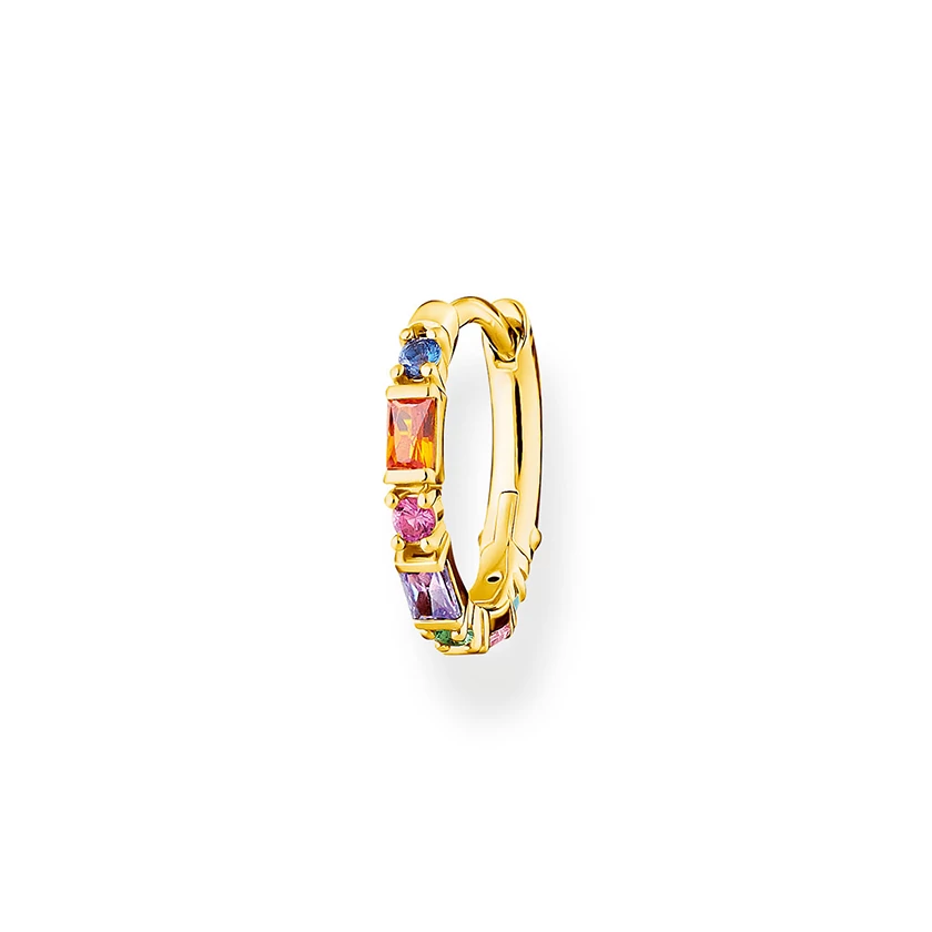 Thomas Sabo sárga arany multicolor fél pár fülbevaló - CR666-488-7