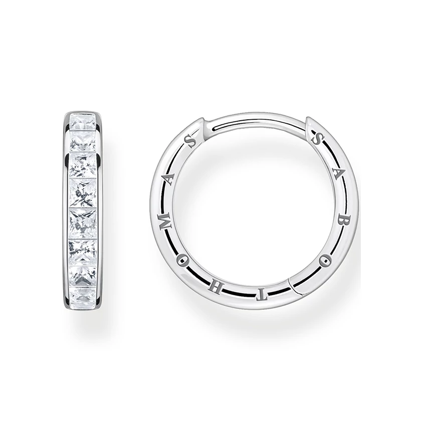 Thomas Sabo pavé fehér köves fülbevaló - CR668-051-14