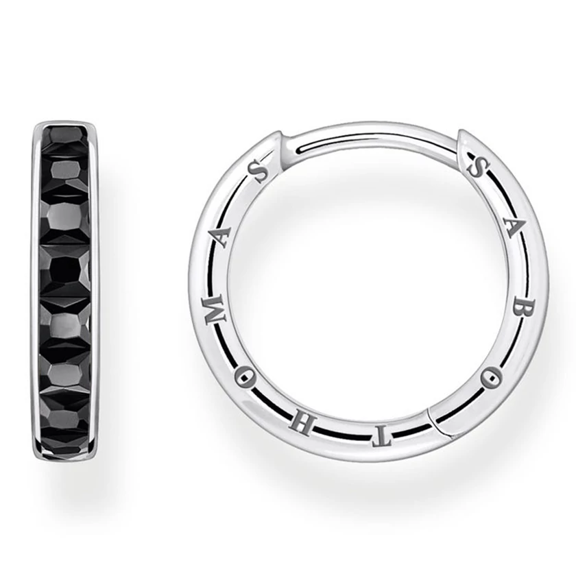 Thomas Sabo fekete köves karika fülbevaló - CR668-643-11