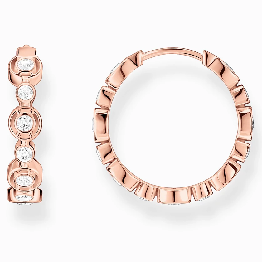 Thomas Sabo rozé arany karika fülbevaló - CR714-416-14