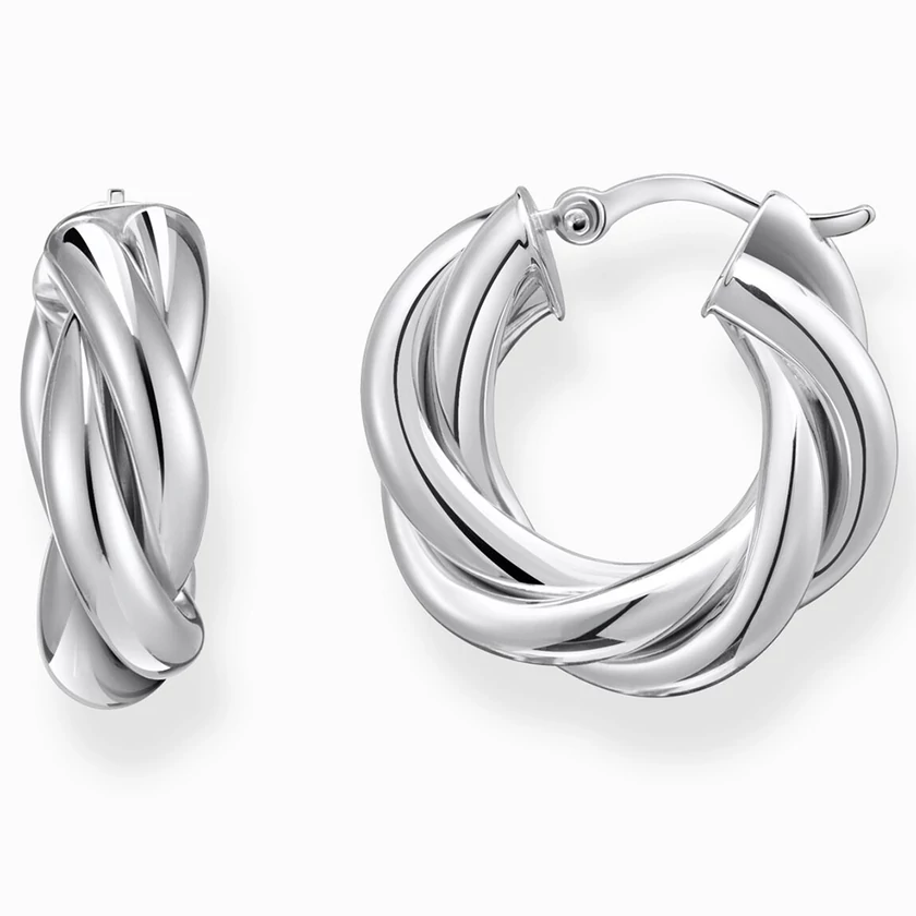 Thomas Sabo ezüst csavart karika fülbevaló - CR742-001-21
