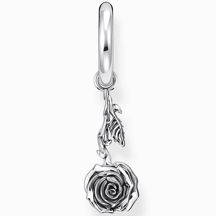 Thomas Sabo ezüst rózsa fél pár karika fülbevaló - CR756-637-21