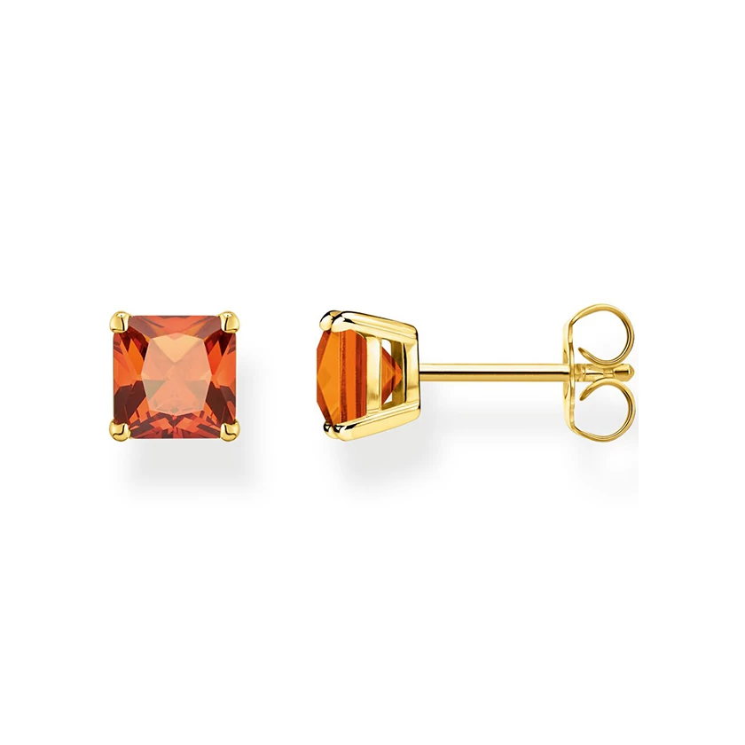 Thomas Sabo fülbevaló narancssárga kővel - H2174-472-8