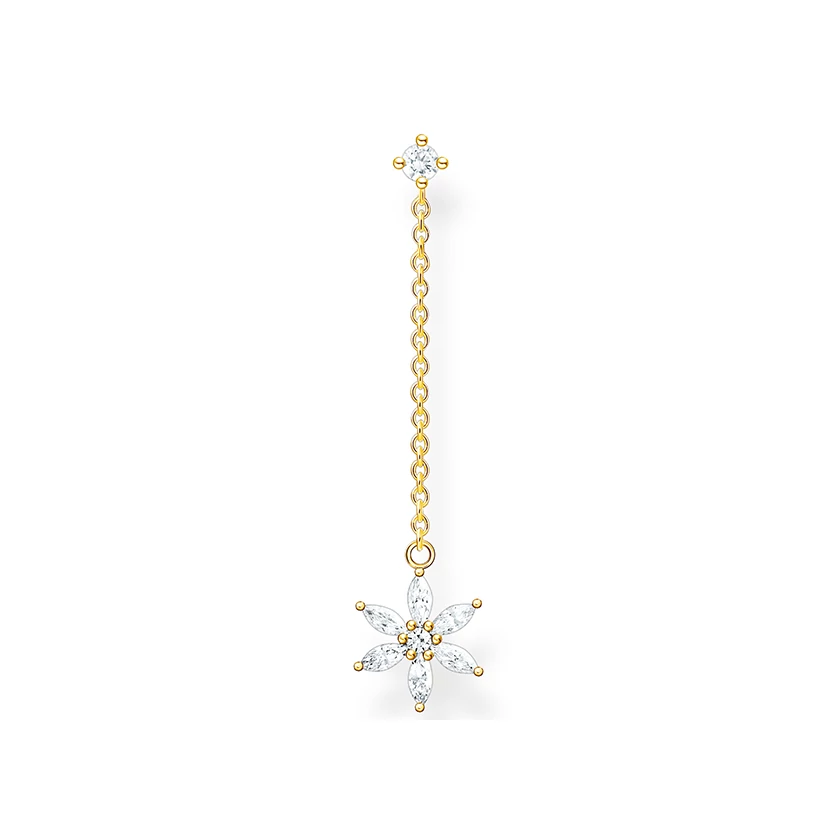Thomas Sabo sárga arany virág fél pár fülbevaló - H2198-414-14