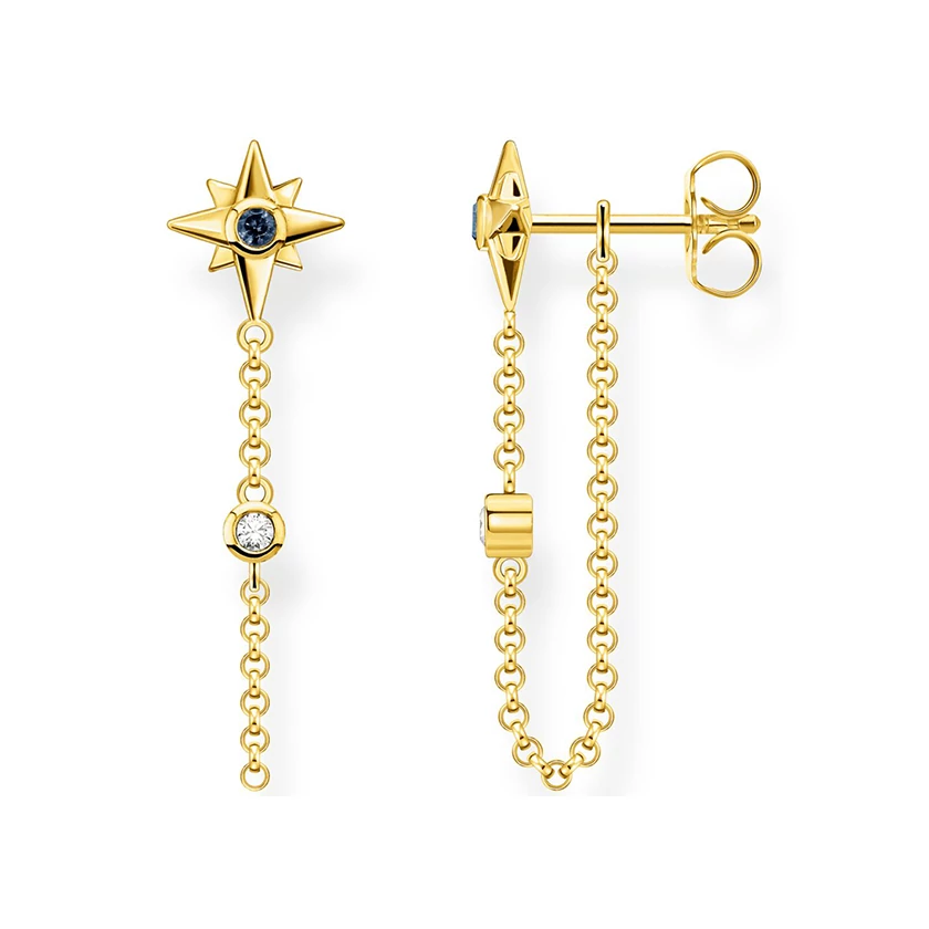 Thomas Sabo csillagos fülbevaló lánccal - H2208-971-7