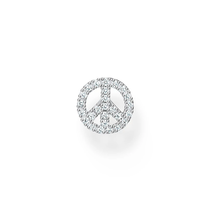 Thomas Sabo ezüst PEACE fél pár fülbevaló - H2218-051-14