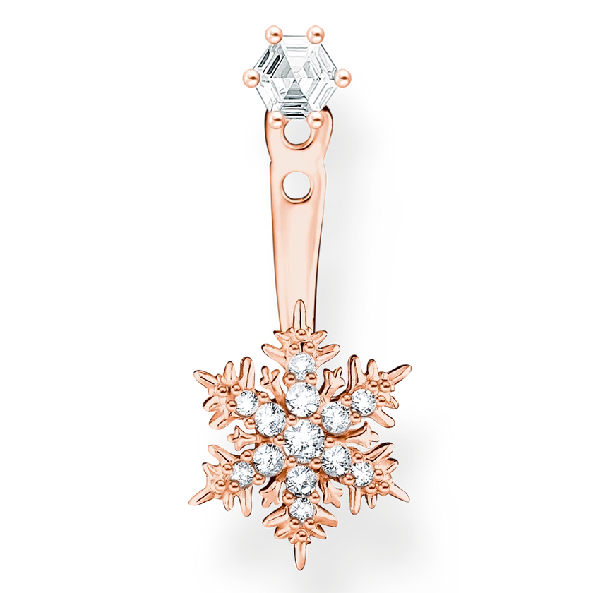 Thomas Sabo rozé hópehely fülbevaló - H2255-416-14