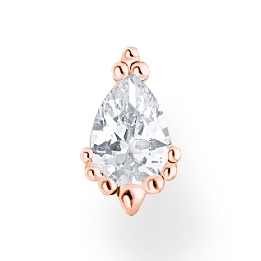 Thomas Sabo rozé jégkristály fél pár fülbevaló - H2259-416-14