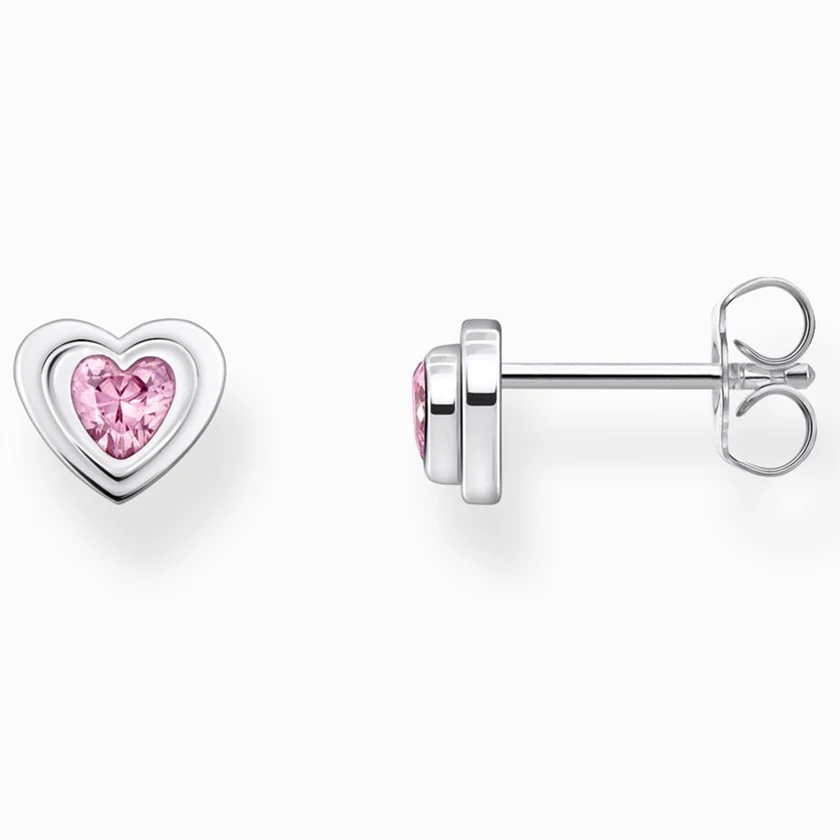 Thomas Sabo ezüst szív fülbevaló cirkóniával - H2271-643-9
